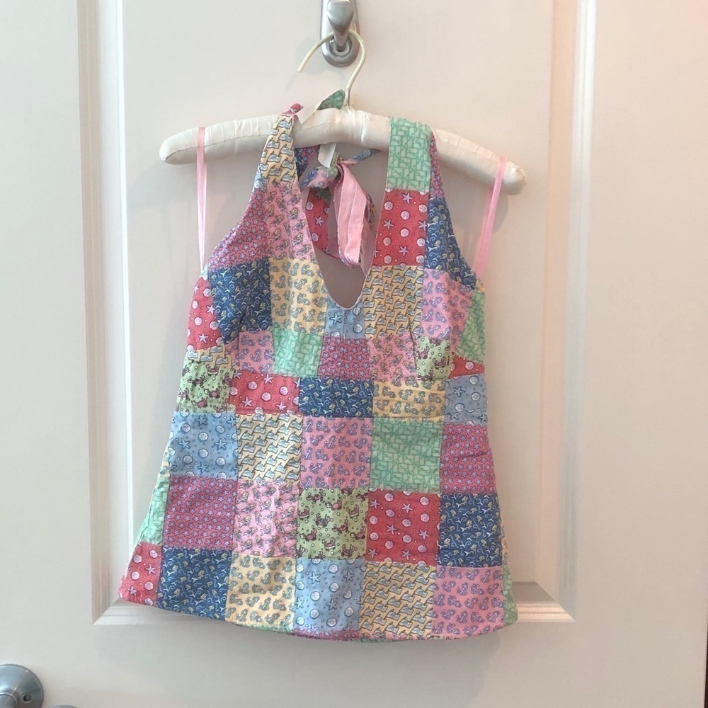 Vineyard Vines Patchwork Halter Top - image 1
